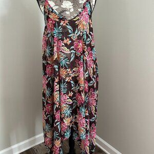 LADIES BROWN 1- PIECE SWIM SUIT W/MATCHING COVER-UP SIZE 12